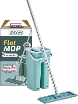 Mop Flat Rayco Essencial Balde 6 litros