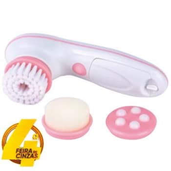 Escova de Limpeza Facial Clean a Prova d'água RB-MF1717A Relaxmedic - Acessórios para Limpeza, Hidratação e Massagem, 2 Velocidades, A Pilha