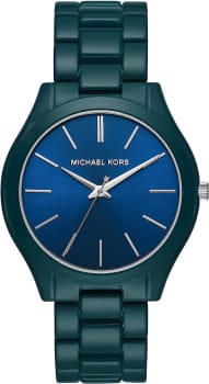 Relógio Michael Kors Feminino Slim Runway (Azul)