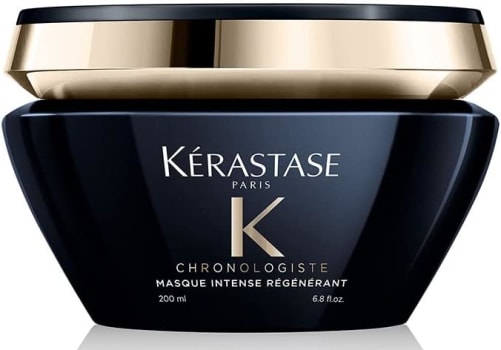 Kérastase Máscara Chronologiste Masque Intense Régénérant, Todos os tipos de cabelos, Regeneração, Ácido Hialurônico, Abyssine, Vitamina E, Carvão, 200 ml