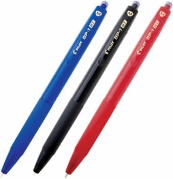 Caneta Esferográfica Azul/preto/vermelho Bp-1rt 1.0mm Pilot Blister