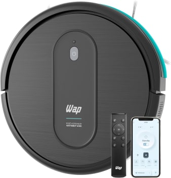 WAP Robô Aspirador De Pó Com Controle Remoto E MOP Varre Passa Pano Agenda Limpeza E Autorrecarga ROBOT W400 Bivolt