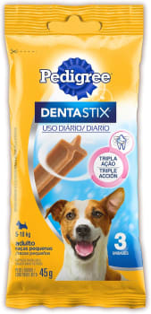 3 Pacotes — Petisco Pedigree Dentastix Cuidado Oral para Cães Adultos Raças Pequenas - 3 Unidades Cada