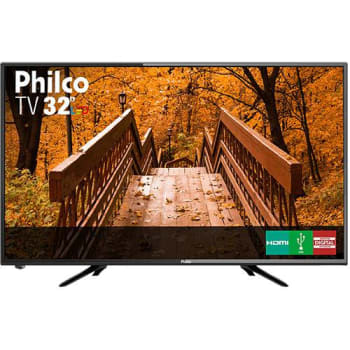 TV LED 32" Philco PTV32B51D Resolução HD com Conversor Digital 2 HDMI 2 USB Recepção Digital