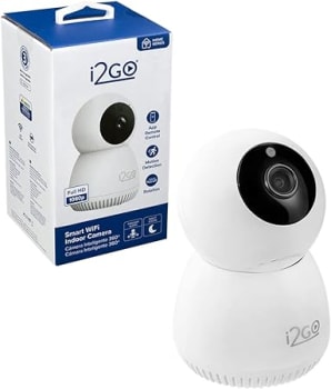 Câmera Inteligente Wi-Fi 360° FULL HD 1080p i2GO Home - Compatível com Alexa