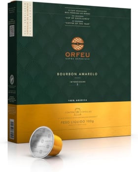 Orfeu Café Bourbon Amarelo, 100% Arabica, Torra Média Clara, Cápsulas Espresso 20 unid. Compatível Nespresso®*