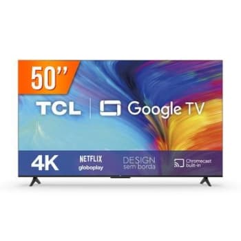 Smart TV 50 Polegadas TCL LED 4K, 3 HDMI, WiFi, Google Assistente, Chromecast, Bluetooth - 50P635