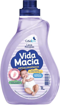 Lava Roupas Casa Km Líquido Vida Macia - 1L