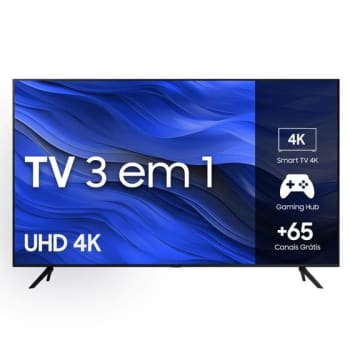 Smart TV Samsung 58" UHD 4K 58CU7700 2023, Processador Crystal 4K, Gaming Hub Tela sem Limites - TV 4K Ultra HD - Magazine 