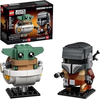 75317 LEGO® BrickHeadz™ Star Wars™ O Mandaloriano e A Criança, Kit de Construção (295 peças)