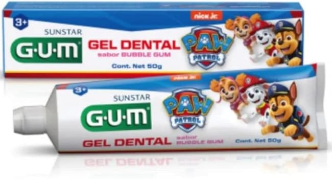 10 Unidades Gel Dental Patrulha Canina Gum Azul Pequeno