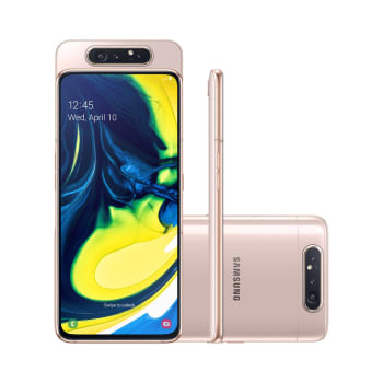 Smartphone Samsung Galaxy A80 128GB Rose 4G Tela 6.7" Câmera Dupla 48MP Selfie 48MP Dual Chip Android 9.0