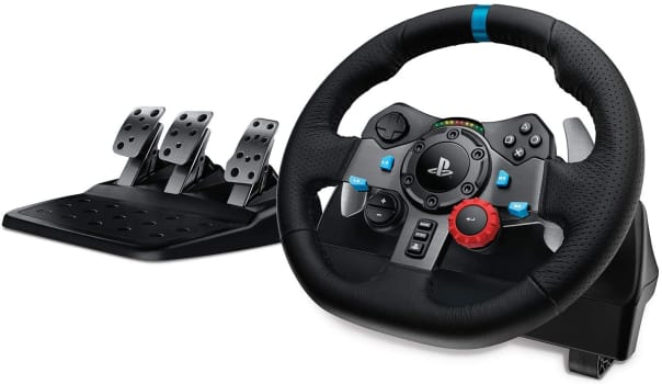 Volante Logitech G29 Driving Force para PS5 PS4 PS3 e PC