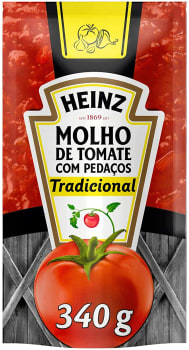 [3 Unidades] Molho de Tomate Heinz Tradicional - 340g