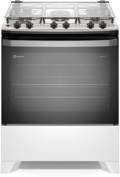 Fogão Electrolux 5 Bocas Efficient Com PerfectCook Branco FE5IB