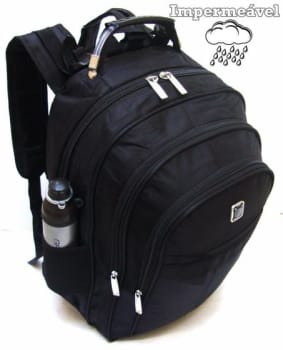 Mochila Reforçada Executiva Preta Masculino/Feminino - Bezzter - Mochila / Bolsa Escolar - Magazine OfertaespertaLogo LuLogo Magalu