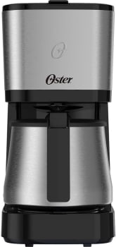 Cafeteira Oster com Jarra Inox, 1,2L, Preta/Inox, 110V, 750W, OCAF650