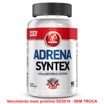 Adrena Syntex Termogênico à base de Cafeína USA 60 Caps