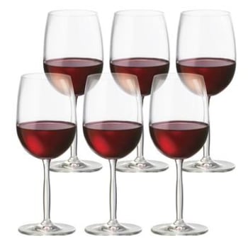 Conjunto de Taças para Vinho Tinto Ruvolo 6 Peças Cristal Ritz