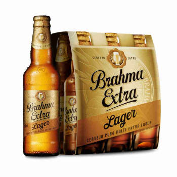 Cerveja Brahma Extra Lager 355ml Caixa com 06 unidades