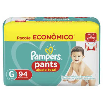 Fraldas Pampers Confort Pants Ajuste Total Max G 94 Unidades - Magazine Ofertaesperta