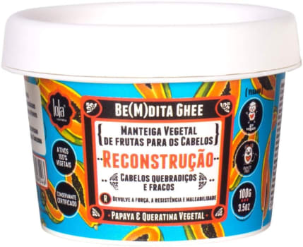 Creme para Reconstrução Capilar Be(M)dita Ghee Papaia Lola Cosmetics - 100g