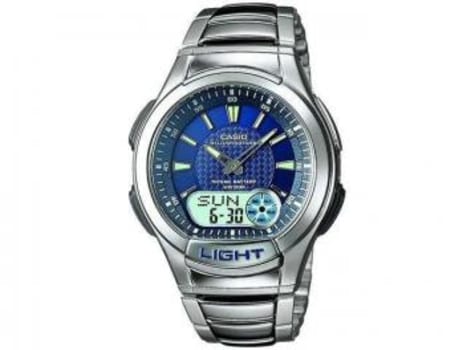 Relógio Masculino Casio Anadigi - Resistente à Água Cronômetro Mundial AQ-180WD-2AV - Magazine Ofertaesperta