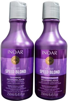 Inoar Kit Duo Shampoo e Condicionador Speed Blond Matizador 2x250 ml 2 unidades