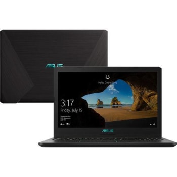 Notebook Asus F570ZD-DM387T Ryzen 5 8GB (Geforce GTX1050 com 4GB) 1TB 15,6" Windows 10 - Preto