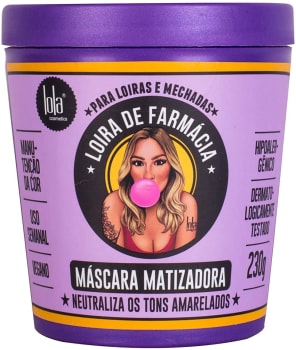 Máscara Matizadora Loira de Farmácia Lola Cosmetics - 230g