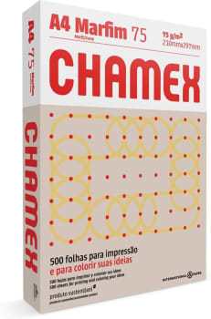 Papel Marfim Chamex - A4 210x297mm - 500 Folhas