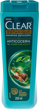 Shampoo Anti Caspa Clear Anti Coceira Jojoba e Melaleuca 200ml
