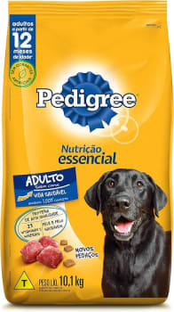 PEDIGREE Ração Nutrição Essencial Carne Para Cães Adultos 10.1kg