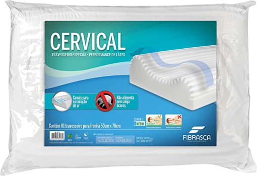 Travesseiro Fibrasca Cervical Ortopédico - 50x70cm