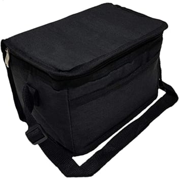 Bolsa Térmica Necessaire Academia Marmita Fitness Mamadeira (Preto)