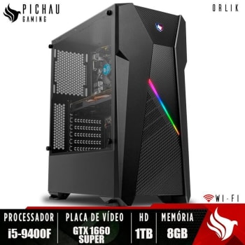 PC Gamer Pichau Orlik I5-9400F H310M GeForce GTX 1660 Super 6GB 8GB DDR4 HD 1TB 500W + TP-LINK