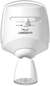 Ducha Relax 127V 5500W, Lorenzetti, 7540112, Branco, Pequeno