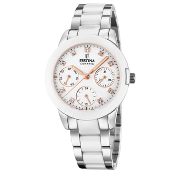 Relógio Festina Ceramic Feminino Aço