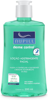  Loção Adstringente Facial Nupill Derme Control 200ml, Nupill, Verde 