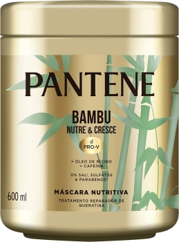 2 Unidades Máscara Nutritiva Bambu Nutre e Cresce 600ml - Pantene 