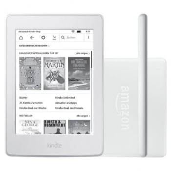 Kindle 8ª Geração AO0512 Branco - Tela 6" Sensível Ao Toque (167 Ppi), Wi-Fi, 4GB, Bateria Com Duração de Semanas, Sem Reflexo Sob A Luz do Sol