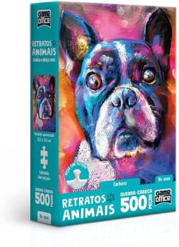  Toyster Brinquedos Retratos Animais! - Cachorro - Quebra-cabeça - 500 peças o, Multicolorido 