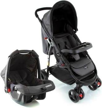 Cosco Kids, Travel System Nexus, Preto Mescla