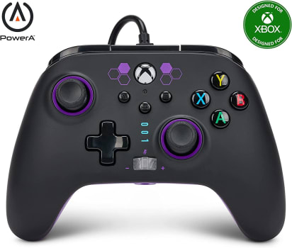 PowerA Enhanced Wired Controller For Xbox Series X|S - Purple Hex, Gamepad, Wired Video Game