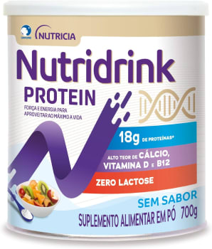 Suplemento Alimentar Proteico em Pó Nutridrink Protein Danone Nutricia sem Sabor - 700g