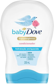 2 Unidades — Condicionador Baby Dove Hidratação Enriquecida 200ml