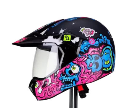 Capacete Walls Preto Chumbo Fosco Color Bieffe Exclusivo 60