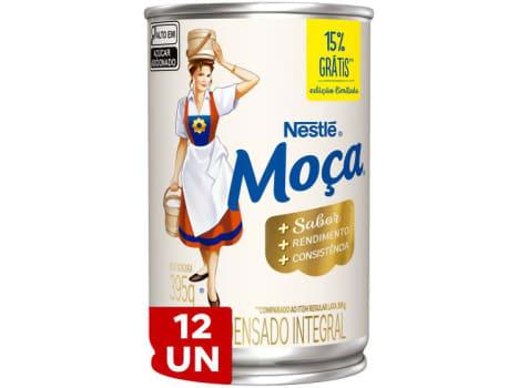 Leite Condensado Nestlé Integral Moça Lata 395g - 12 Unidades - Leite Condensado - Magazine Ofertaesperta