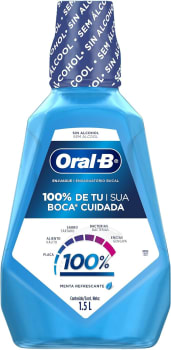 Enxaguante Bucal Oral-B 100% de Sua Boca Cuidada - 1,5L