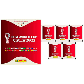 Álbum Da Copa Do Mundo Qatar 2022 + 50 Envelopes de Figurinhas - Panini